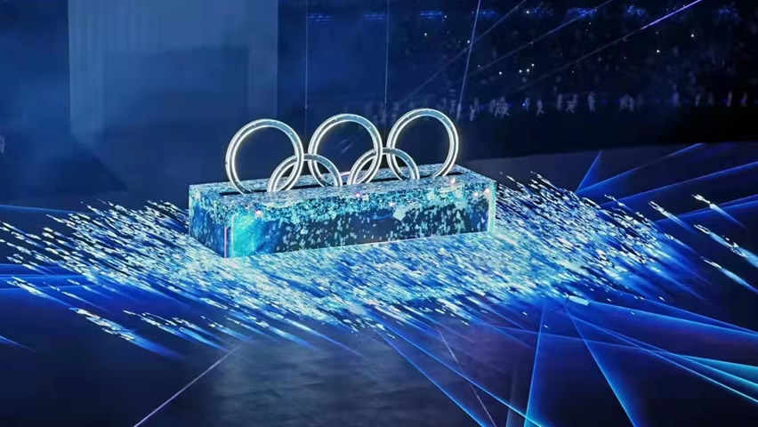 深圳衛視報道，康碩展貢獻科技力量，“冰晶五環”驚艷冬奧開幕式