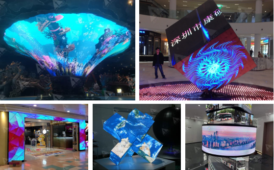 各種異形LED顯示屏產品展示