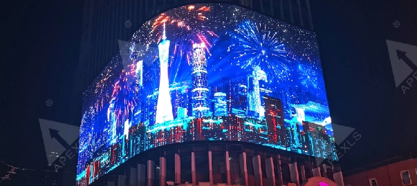 廣州新大新1200平方米裸眼3D戶外LED顯示屏