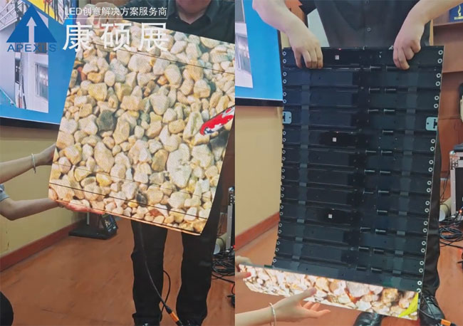 折疊LED卷簾顯示屏 結構展示