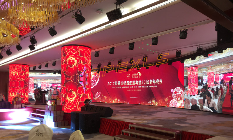 深圳海科興工業園P3MM LED圓柱屏