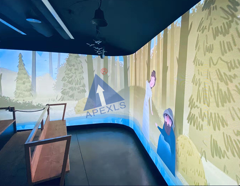 波蘭某博物館P2戶內全彩LED轉角屏