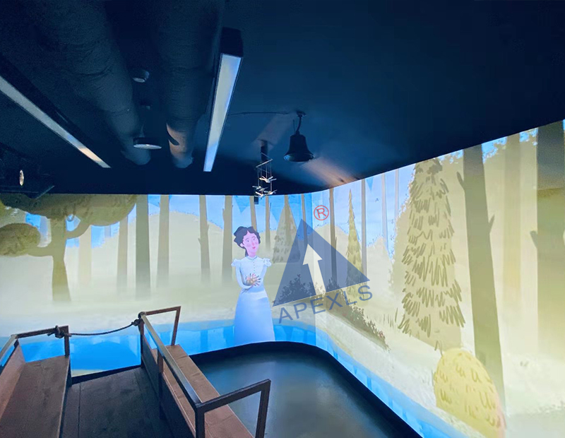波蘭某博物館P2戶內全彩LED轉角屏