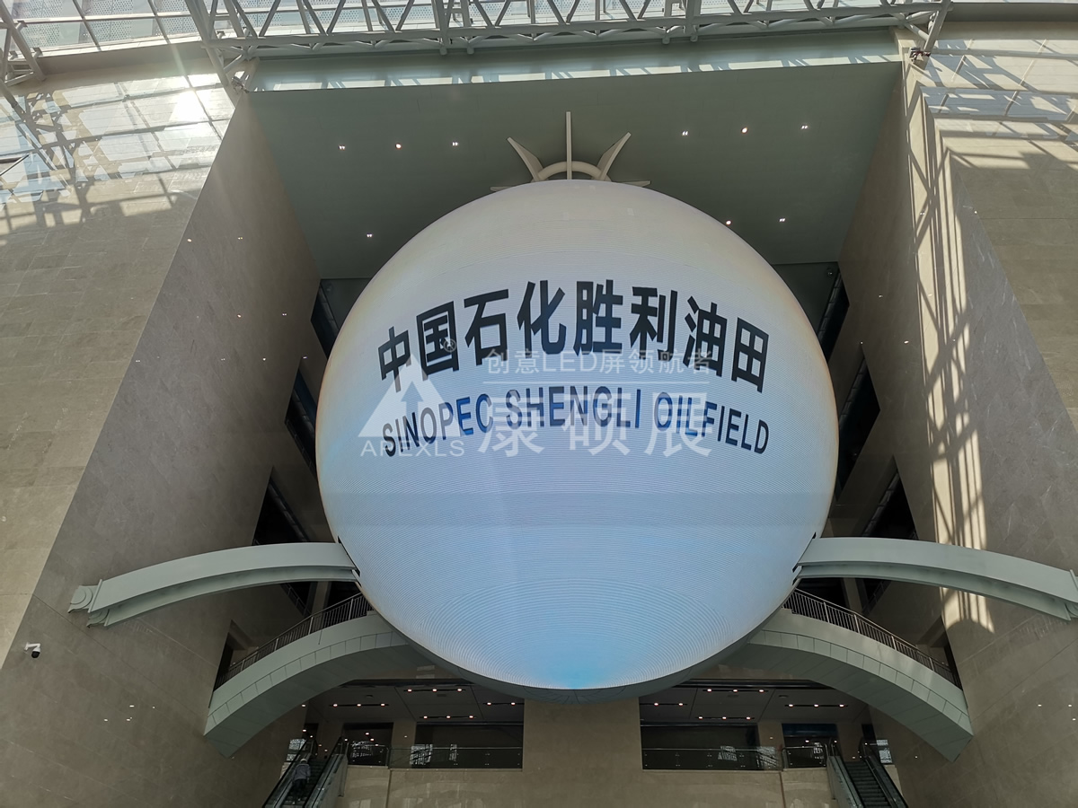 東營勝利石油科技館17米直徑大球