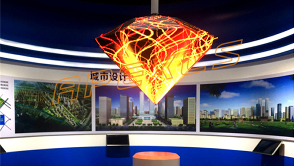 天津某公司展廳P6MM鉆石LED顯示屏