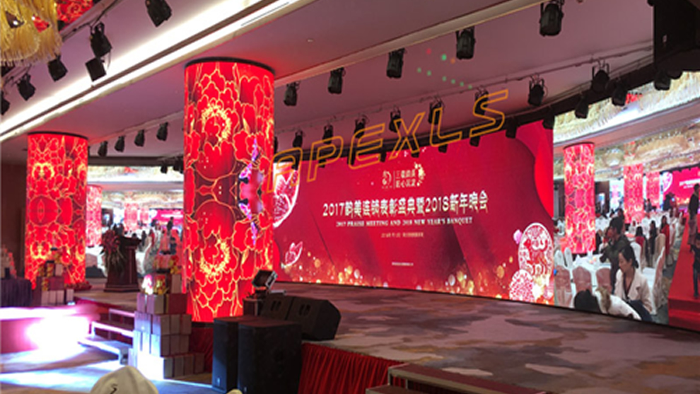 深圳海科興工業園P3MM LED圓柱屏